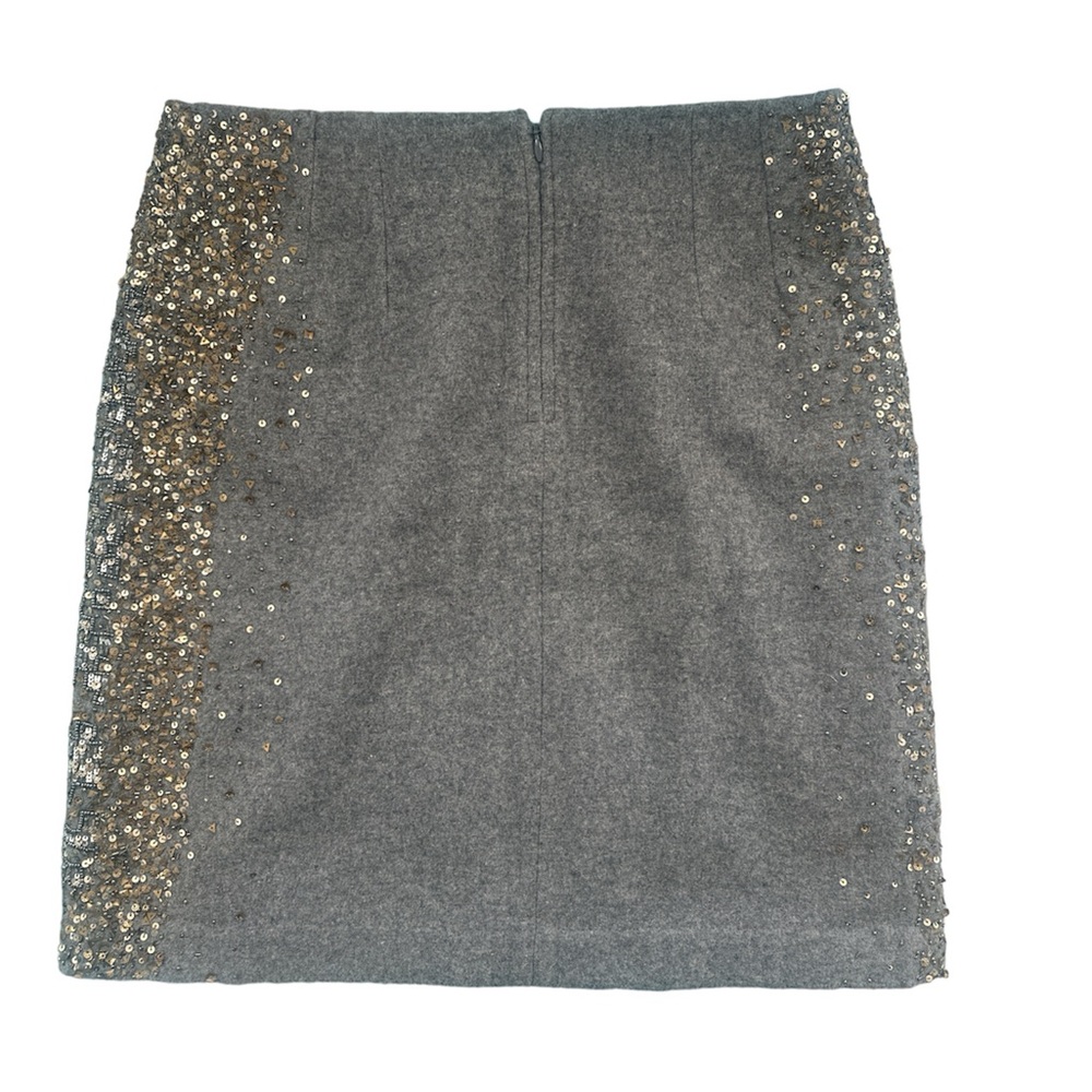 Anthropologie Moulinette Soeurs Beaded Felt Skirt SIZE 10P A-line Exquisite EUC - Picture 6 of 11